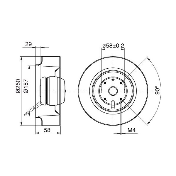 SVAB SVX-F Fläktmotor