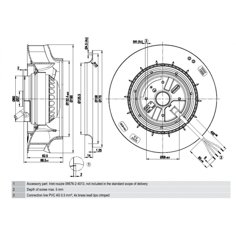 Fläktmotor R2E190-RA26-29